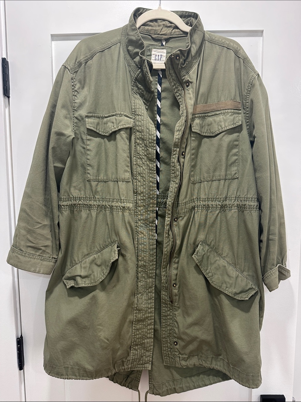 GAP Olive Green Utility Anorak Jacket